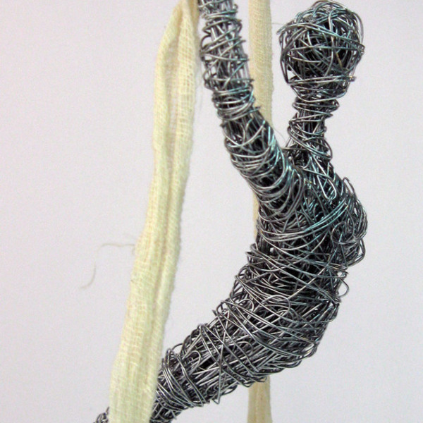Ακροβάτης - handmade, διακοσμητικό, design, σύρμα, χειροποίητα, κρεμαστά - 2