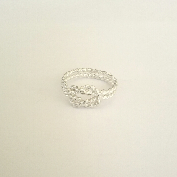 knot ring - ασήμι 925, χειροποίητα - 2