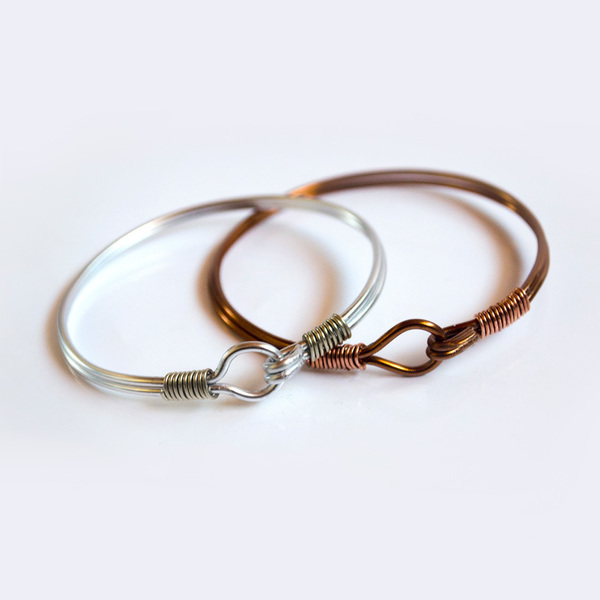 Aluminum Bracelet - chic, fashion, vintage, design, σύρμα, customized, χειροποίητα, boho