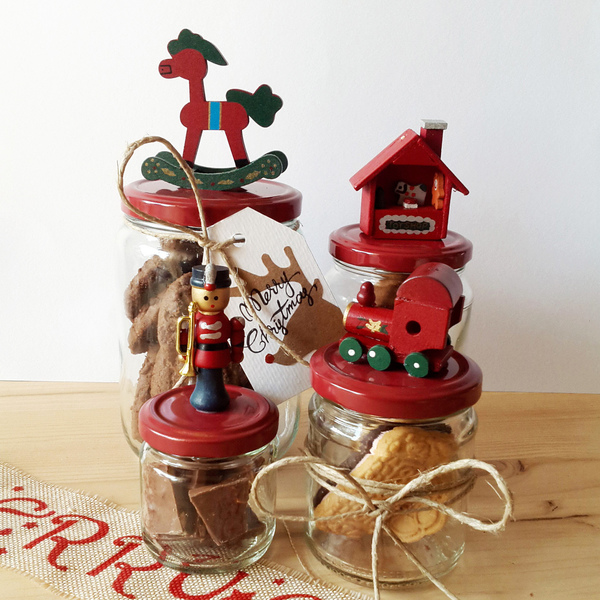 Toy cookie jar - διακοσμητικό, γυαλί, παιχνίδι, πλαστικό, δώρο, χριστουγεννιάτικα δώρα, στολισμός τραπεζιού - 3