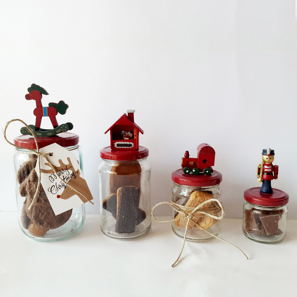 Toy cookie jar - διακοσμητικό, γυαλί, παιχνίδι, πλαστικό, δώρο, χριστουγεννιάτικα δώρα, στολισμός τραπεζιού