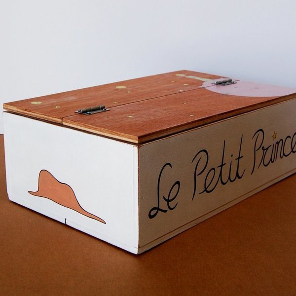 Le Petit Prince - ξύλο, ζωγραφισμένα στο χέρι, μοναδικό, κουτί, χειροποίητα, για παιδιά - 2