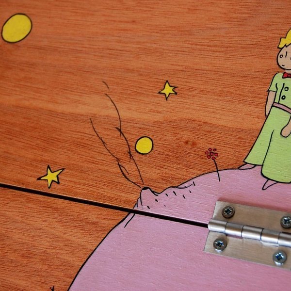 Le Petit Prince - ξύλο, ζωγραφισμένα στο χέρι, μοναδικό, κουτί, χειροποίητα, για παιδιά - 5