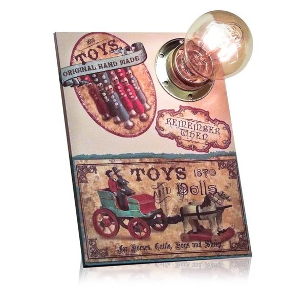 Toys - Επιτραπέζιο χειροποίητο vintage φωτιστικό - handmade, διακοσμητικό, ξύλο, vintage, γυαλί, χαρτί, δώρο, διακόσμηση, decor, μέταλλο, χειροποίητα