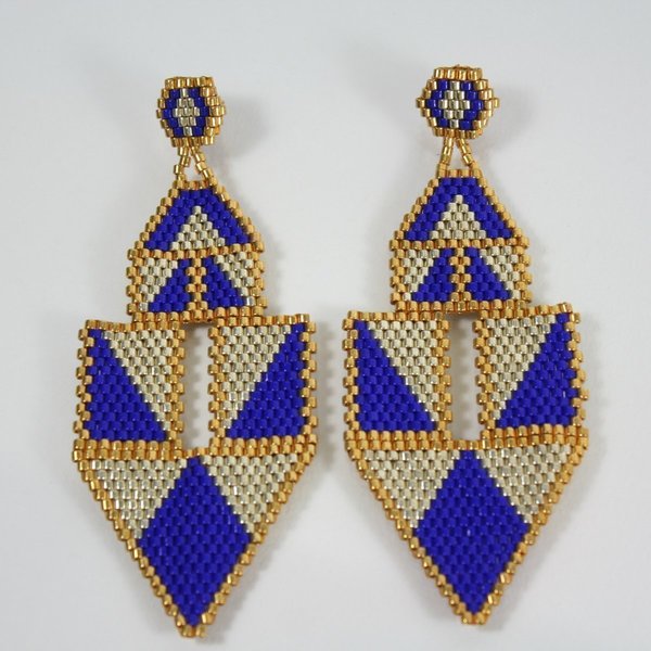African luxury earrings - chic, customized, κορδόνια, χειροποίητα, χάντρες