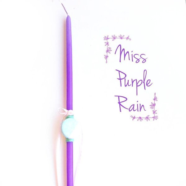 Miss Purple Rain - λαμπάδες, κερί - 2