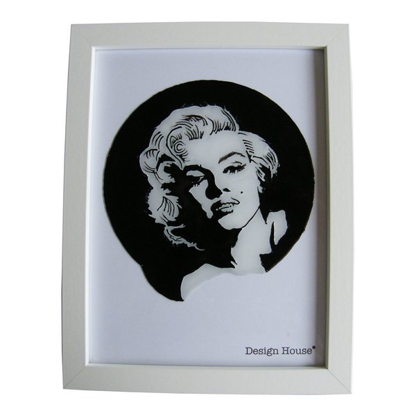 Βιτρώ σε κάδρο με σχέδιο Marilyn Monroe - διακοσμητικό, γυαλί, πίνακες & κάδρα, βιτρώ, διακόσμηση, χειροποίητα