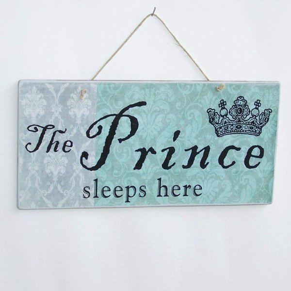 The prince sleeps here - εκτύπωση, ξύλο, vintage, πίνακες & κάδρα, χαρτί, επιτοίχιο, χειροποίητα