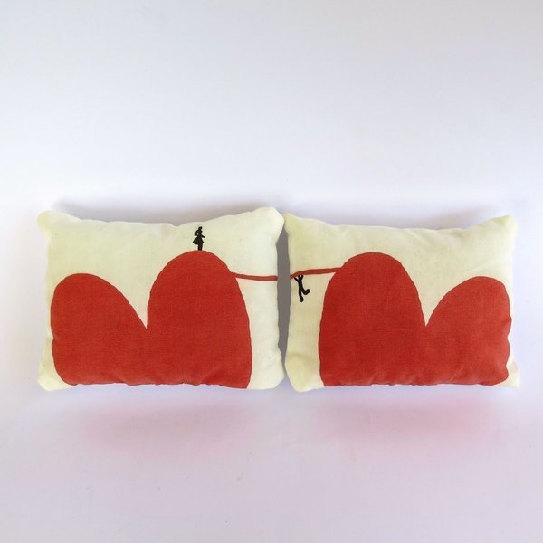 Love Pillows...! - βαμβάκι, πολυεστέρας, καρδιά, μαξιλάρια