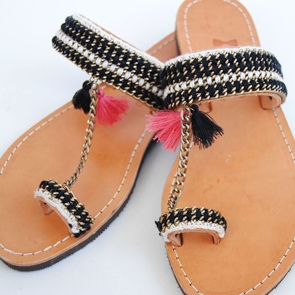 Boho sandal - black color