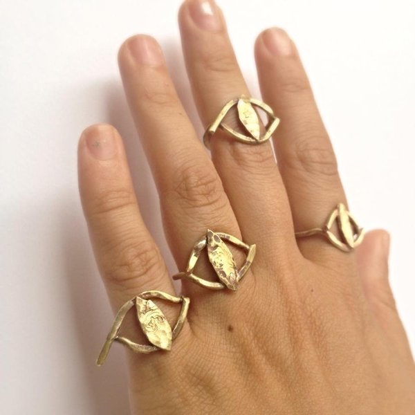 Iris Ring | Bronze - chic, handmade, charms, design, chevalier, χειροποίητα, boho, μπρούντζος - 3