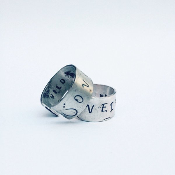 Identity Mid Finger/ Chevalier | Ασήμι 925, χειροποίητο δαχτυλίδι με φράση, μικρό δάχτυλο, χαραγμένο συμβολικό - chic, handmade, design, chevalier, ασήμι 925, customized, χειροποίητα, romantic, δωράκι, personalised, boho, αυξομειούμενα - 2