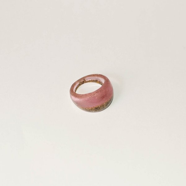 Χρώματα και Άμμος - Δαχτυλίδι - Ροζ - fashion, ρητίνη, χειροποίητα - 2