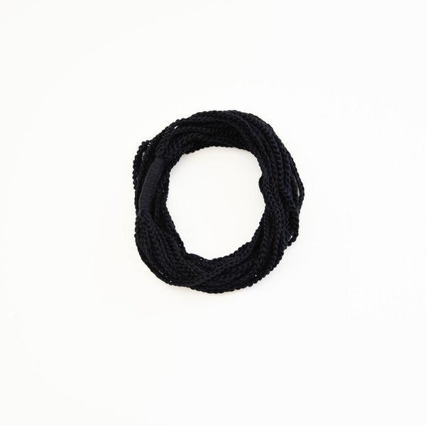 Cottony necklace - Black - statement, βαμβάκι, chic, fashion, καλοκαιρινό, πλεκτό, crochet, βελονάκι, χειροποίητα, boho