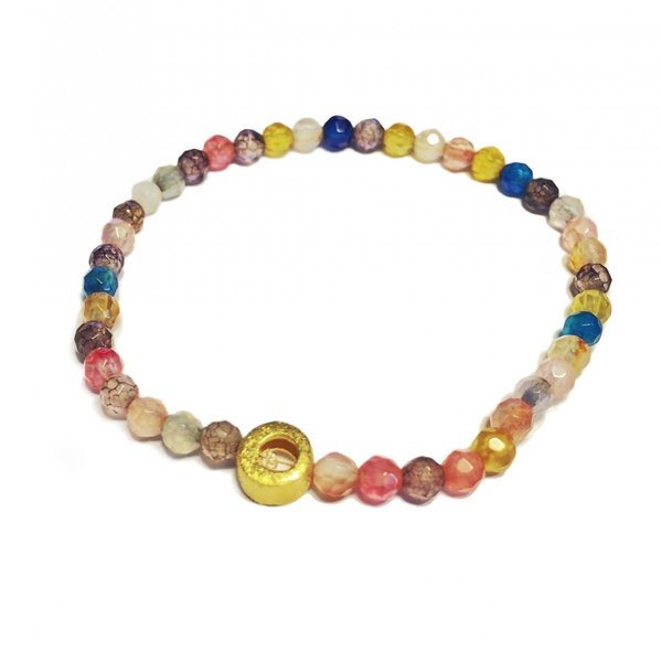 Multicolor Crystal Bracelet - ασήμι, chic, charms, γυναικεία, επιχρυσωμένα, κρύσταλλα, χάντρες, ethnic, σταθερά