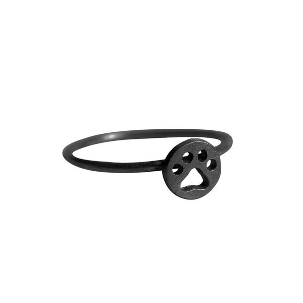 The Black Paw mini δαχτυλίδι - επιχρυσωμένα, ασήμι 925 - 2