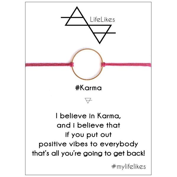 'Karma' charm bracelet