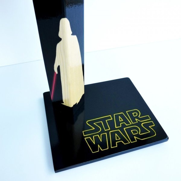 Star Wars_Darth Vader - ξύλο, ζωγραφισμένα στο χέρι, μοναδικό, πορτατίφ, χειροποίητα