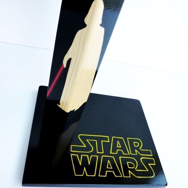Star Wars_Darth Vader - ξύλο, ζωγραφισμένα στο χέρι, μοναδικό, πορτατίφ, χειροποίητα - 2