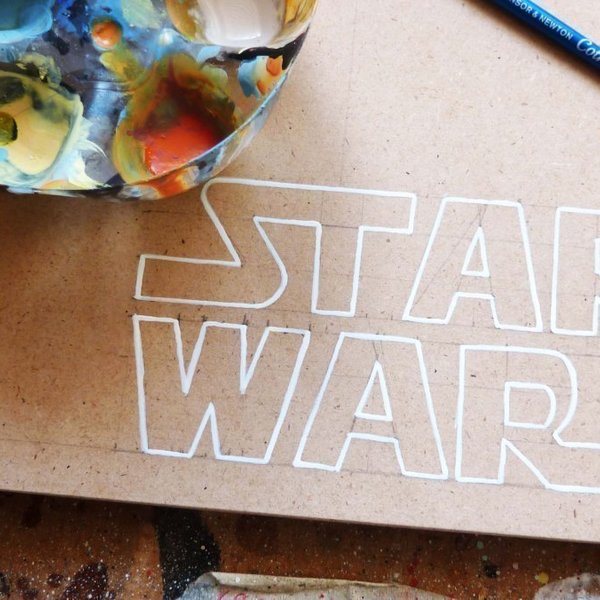 Star Wars_Darth Vader - ξύλο, ζωγραφισμένα στο χέρι, μοναδικό, πορτατίφ, χειροποίητα - 2