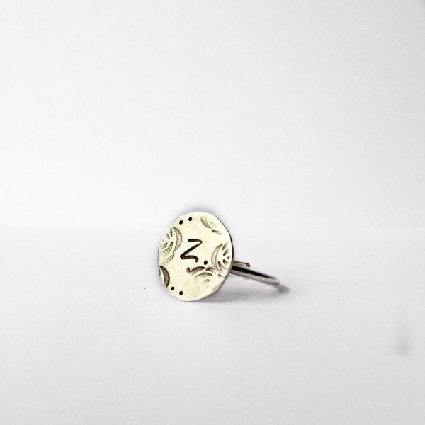 Personalized Circle Initial Mid Finger |Chevalier Ring | Ασήμι 925, αρχικό γράμμα, συμβολικό δαχτυλίδι - chic, handmade, μοναδικό, chevalier, ασήμι 925, μέταλλο, χειροποίητα, δωράκι, personalised, boho, μονογράμματα, αυξομειούμενα