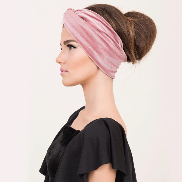 Pink velvet Headband - Black Friday, κορδέλες μαλλιών