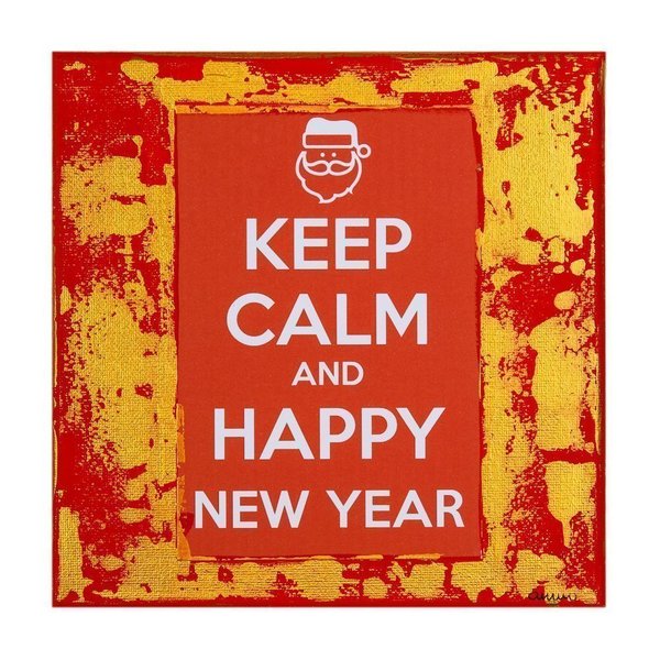 Keep Calm and Happy New Year - decor