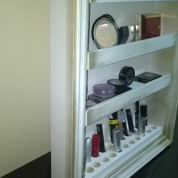 Make up organizer με κορνίζα - πίνακες & κάδρα, mdf - 2