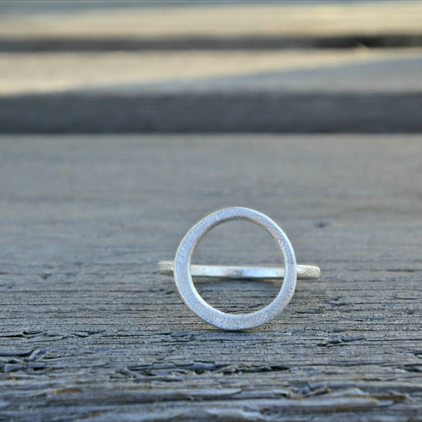 ○ circle | δαχτυλίδι από ασήμι 925 | κύκλος - ασήμι 925, χειροποίητα