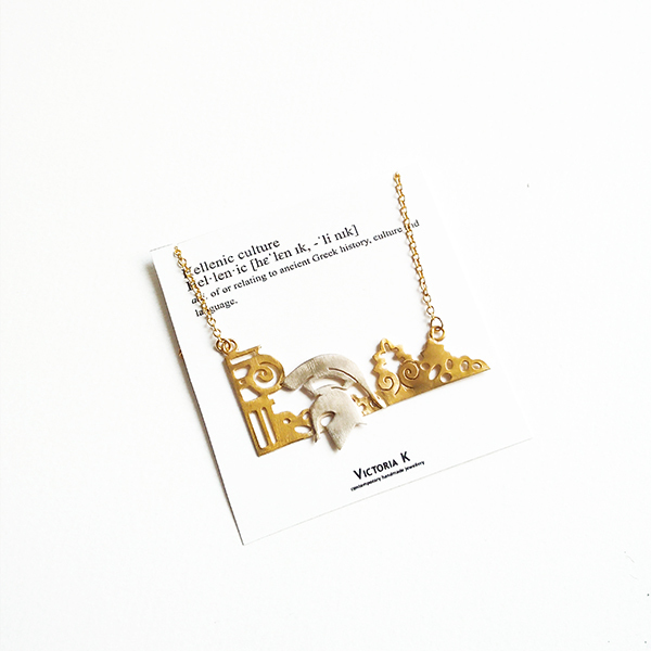 Ancient Greece - chic, handmade, design, επιχρυσωμένα, ασήμι 925, χειροποίητα, κρεμαστά - 2
