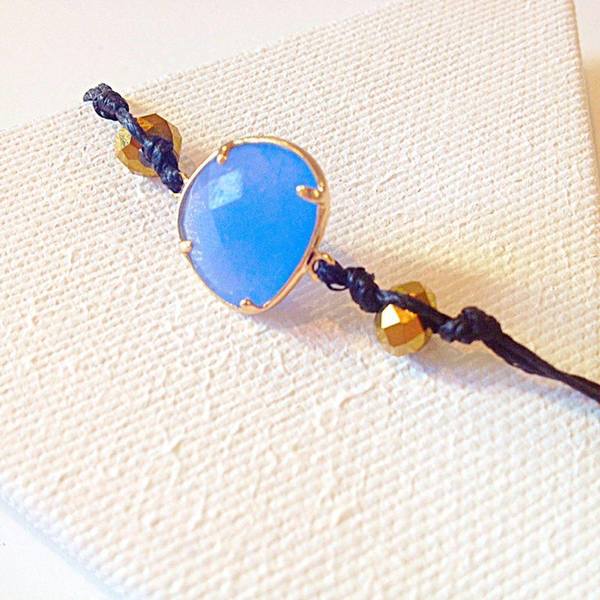 LARA ART Blue bracelet - ημιπολύτιμες πέτρες