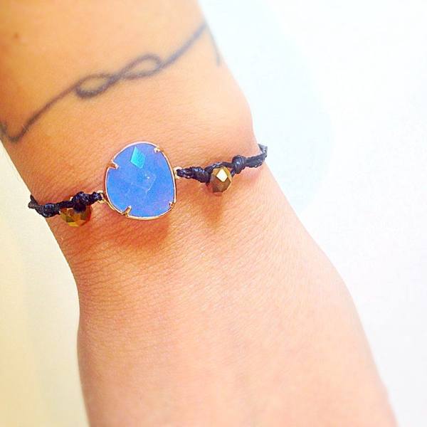 LARA ART Blue bracelet - ημιπολύτιμες πέτρες - 2