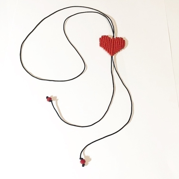 Heart necklace!! - handmade, μοντέρνο, καρδιά, κολιέ, χειροποίητα, all day, must, ερωτευμένοι, δώρα για γυναίκες - 2