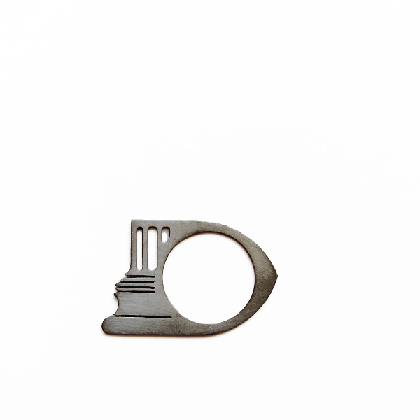 Base of Ionic column, Αρχιτεκτονικό δαχτυλίδι, επίπεδο δαχτυλίδι, μοντέρνο, μίνιμαλ δαχτυλίδι - chic, μονόχρωμες, design, μοναδικό, μοντέρνο, ασήμι 925, χειροποίητα