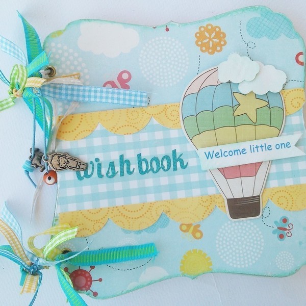Wishbook Welcome Little One - αγόρι, χαρτί, αερόστατο, παιδί, βρεφικά
