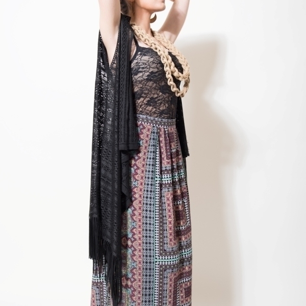Cassiopeia skirt // limited edition - ύφασμα, μακρύ, boho - 3