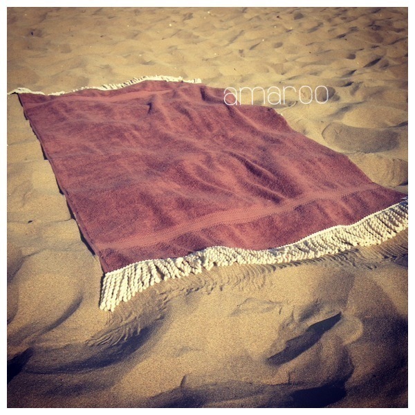 Brown Sand - βαμβάκι, καλοκαίρι, πετσέτα, χειροποίητα - 2