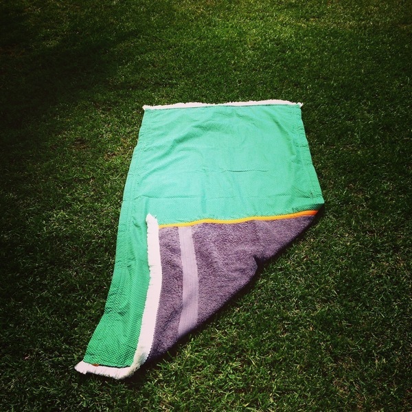 Green... - ύφασμα, ύφασμα, βαμβάκι, πετσέτα, χειροποίητα, κρόσσια - 3