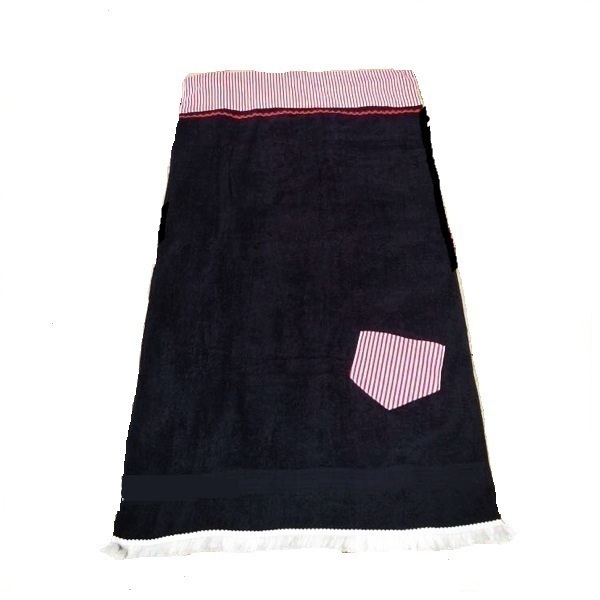 Black one - ύφασμα, βαμβάκι, handmade, fashion, καλοκαιρινό, πετσέτα, χειροποίητα