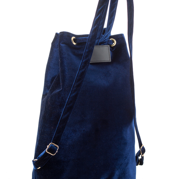 Pouch Velvet Backpack - πουγκί, σακίδια πλάτης, τσάντα, βελούδο - 2