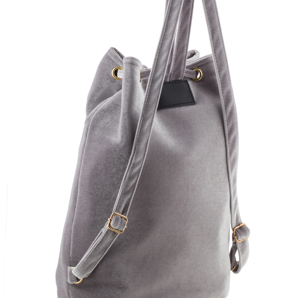 Pouch Velvet Backpack - πουγκί, σακίδια πλάτης, τσάντα, βελούδο, χειροποίητα - 2