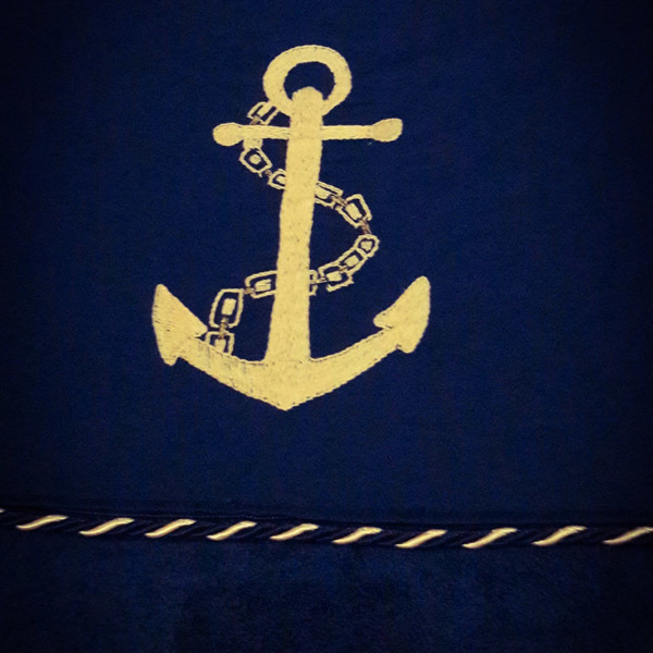 navy beach towel - βαμβάκι - 2