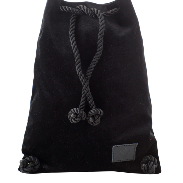 Dourvas Velvet Backpack - ύφασμα, handmade, πουγκί, σακίδια πλάτης, τσάντα, βελούδο, χειροποίητα