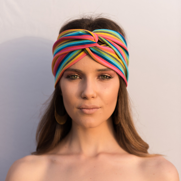 Rainbow headband - κορδέλα, chic, boho