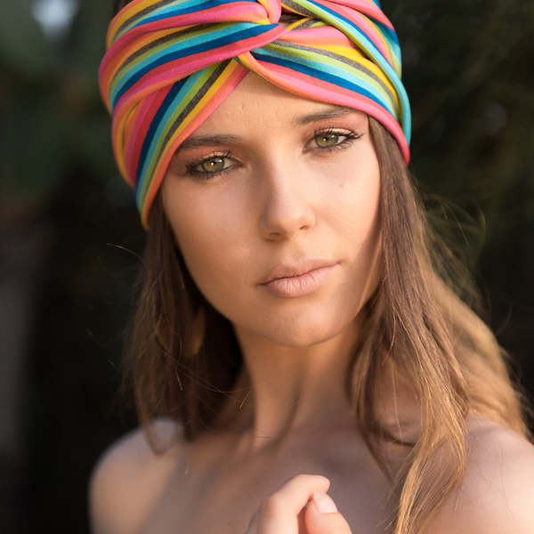 Rainbow headband - κορδέλα, chic, boho - 3