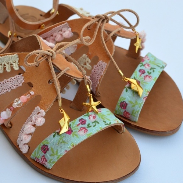 Butterfly No 41 Handmade Sandals - ύφασμα, καλοκαιρινό, καλοκαίρι, σανδάλι, σανδάλια, χειροποίητα, χάντρες, romantic