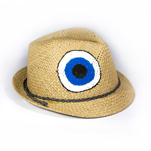 Evil eye paint hat