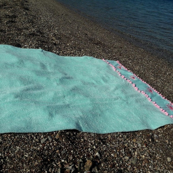 flamingo beach towel - βαμβάκι - 4