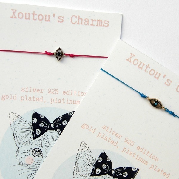 Xoutou's Charms silver 925 edition Evil Eye - charms, ασήμι 925, χειροποίητα - 6