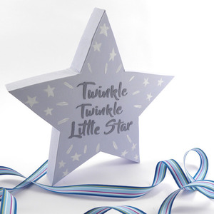 Διακοσμητικό αστέρι "Twinkle Twinkle" - διακοσμητικό, ζωγραφισμένα στο χέρι, ιδιαίτερο, μοναδικό, κορίτσι, αγόρι, mdf, αστέρι, χειροποίητα, δώρα για βάπτιση, δωμάτιο, είδη διακόσμησης, είδη δώρου, διακοσμητικά, για παιδιά, επιτραπέζιο διακοσμητικό - 2
